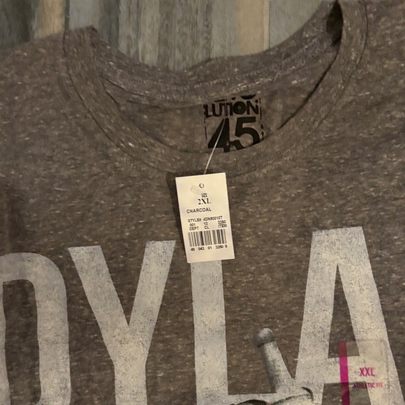 Bob Dylan 45 Revolution Men's Charcoal Graphic Tee - NWT - Picture 3 of 7